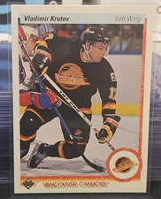 90-91 Upper Deck Vladimir Krutov Rookie 🚨🚨🚨 Vancouver Canucks 