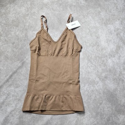 Spanx Shaping Trägertop Damen UK 8 10 S Cafe Au Lait nahtlos Control