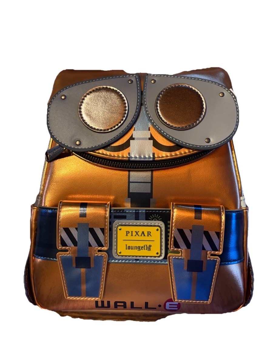 NWT‎ Exclusive Loungefly Disney Pixar WALL-E Metallic WALL-E Figural Backpack Loungefly Disney Pixar WALL-E Metallic WALL-E Figural Mini  main image 4