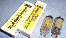 2 NOS Realistic 6BA6 EF93 Vacuum Tubes - 1970's Vintage RF & IF Amplifiers