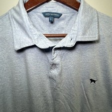 Simply Southern Men  s Large Polo Shirt Light Blue Preppy Casual Comfortable. H6