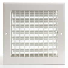 Hvac Premium 6W X 6H Adjustable Air Supply Diffuser - Hvac Vent Cover Sidewall