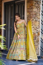 LEHENGA CHOLI INDIAN BOLLYWOOD WEDDING PARTY PAKISTANI WEAR READYMADE