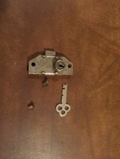 NATIONAL CASH REGISTER ORIGINAL Receipt Box LOCK & ORIGINAL Key NCR