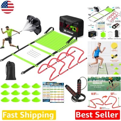 Training Equipment: 20ft Ladder, Cones, Hurdles, Parachute, Rope
