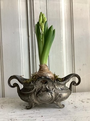 ~Antike Französische Rokoko Metall Tisch Jardiniere~
