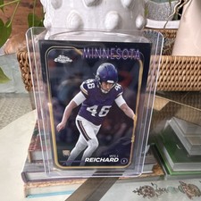Topps Chrome Will Reichard Minnesota Vikings #277 Rookie 2024 NFL Card. rookie card picture