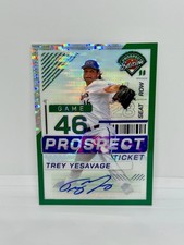 TREY YESAVAGE 2024 Prospect Edition Green Pulsar Auto /25 Toronto Blue Jays
