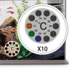10 Stück Aquarium-Thermometer-Aufkleber, lei...