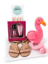 Victoria's Secret Pure Seduction Gift Box Pink Flamingo Plush Care Package Set