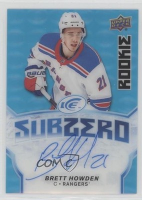 2018-19 Upper Deck Ice Sub Zero Rookie Blue Auto Brett Howden #SZ-24 Auto 2d8