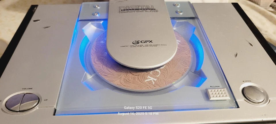 GPX Home Music System CD Player Am/FM Radio Clock Alarm Check Description - Image 2 of 4