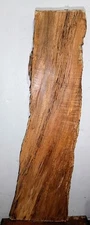 D11 Spalted Blackline Maple Burl Live Edge Slab 46x14x9x1 1/8 Curly Figure