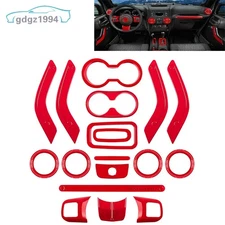 18* Full Set Interior Decoration Trim Kit for Jeep Wrangler JK JKU 11-18 4-Door