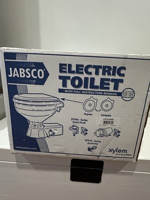 Jabsco Model 37010 - Series Electric Marine Toilet With Push Button Operation
