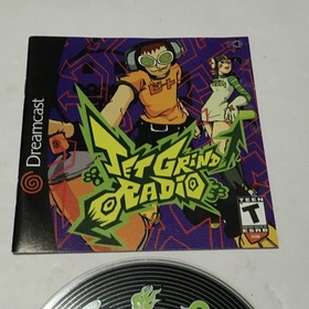 Jet Grind Radio (Sega Dreamcast, 2000) Disc and Manual Only