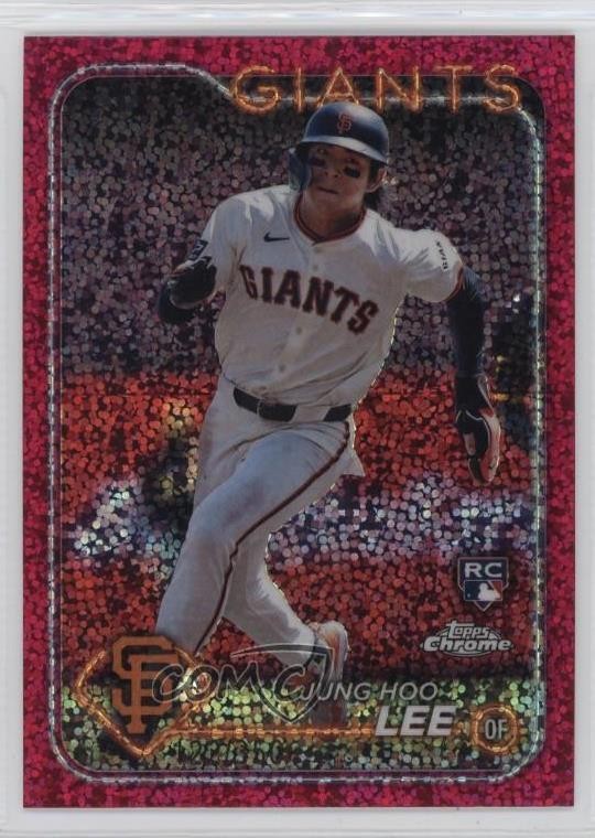 2024 Topps Chrome Magenta Speckle Refractor /350 Jung-Hoo Lee Jung Hoo #201 00a0