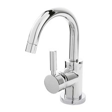 Hudson Reed Tec Side Action Mono Basin Mixer Tap with Push Button Waste