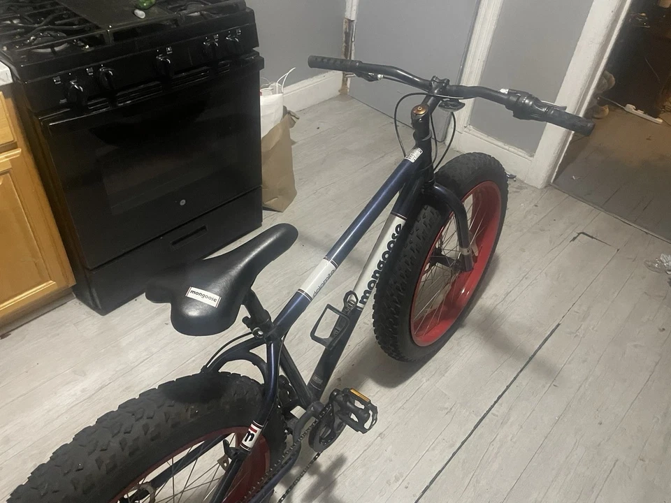 Bicicleta Mongoose Dolomite Fat Tire - Negra/Azul (R4144WMADS) Foto 4 de 4