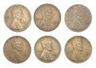 1939-S   LINCOLN CENTS - 6 coin lot - all S          Combined shipping available