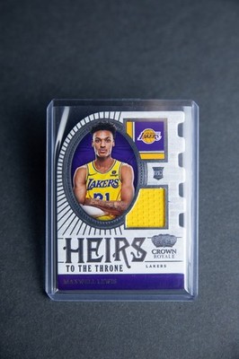 Maxwell Lewis RC 2023-24 Crown Royale Heirs to the Throne Relic Lakers #HT-MAX