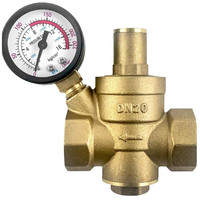 Wasserdruckminderer DN20 Messing Manometer Druckregler