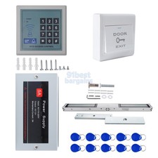Door Access Dual 280kg Electric Magnetic Lock RFID Reader Keypad Control System
