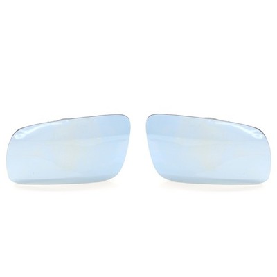 Pair Blue Heated Door Side Mirror Glass Replacement For VW Polo 6N2 1999-2001