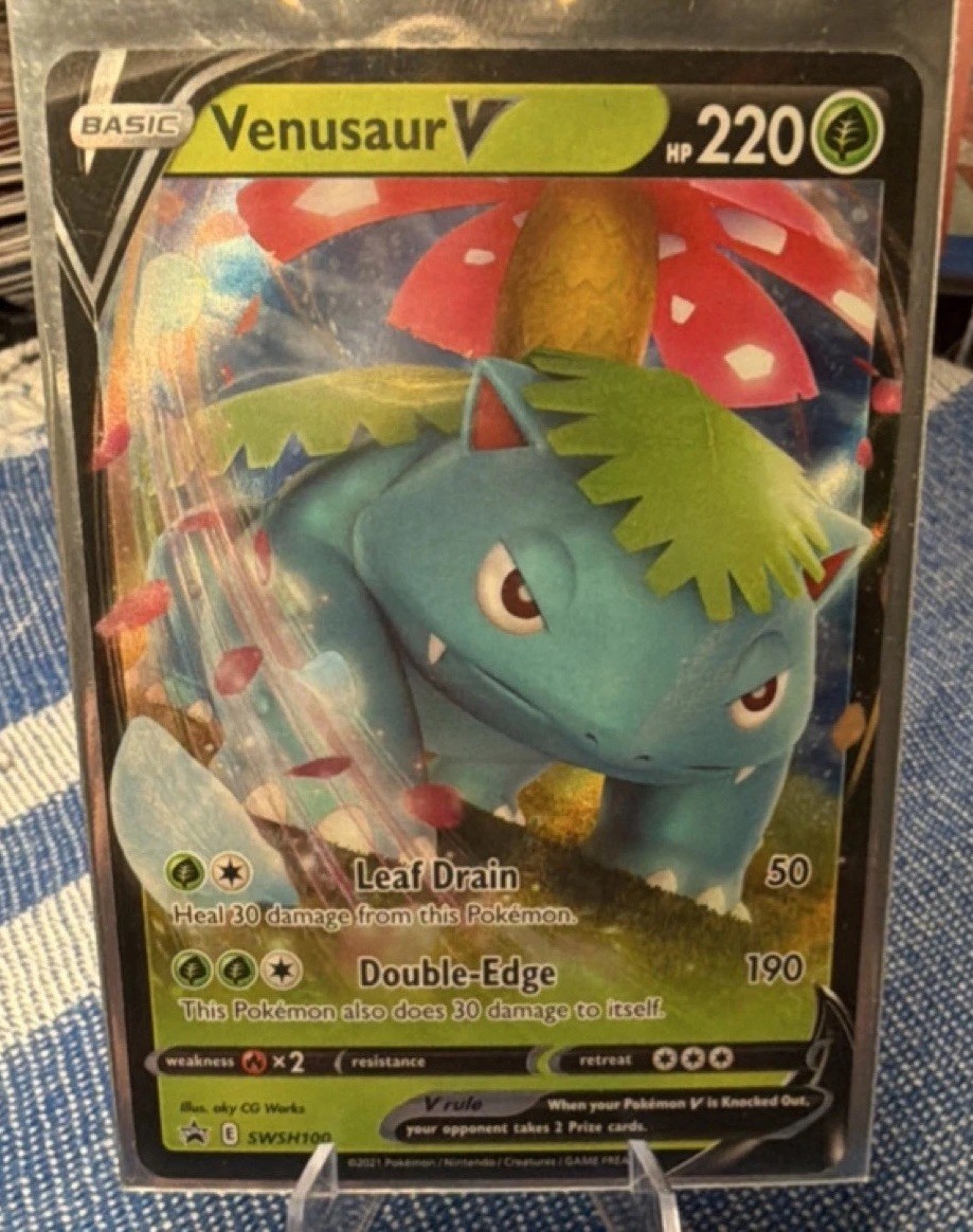 POKÉMON VENUSAUR V SWSH109 SWSH PROMO HOLO BASIC HP 220 190