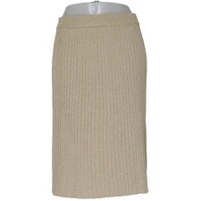Jupes et pantalons, jupe, taille : 40, beige, acrylique/nylon/viscose, rayure...