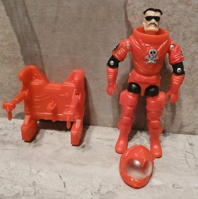 Black Major Custom 1987 Style GI Joe Payload Red Shadows Defiant Astronaut 3.75''