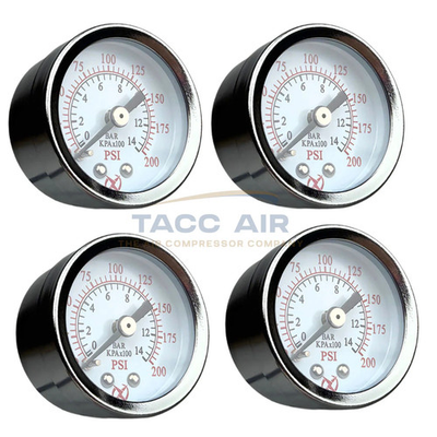 #ad 4 Pack 200 PSI Pressure Gauge Back Mount 1 8quot; NPT 1.5quot; Face Air Water Oil Gas $20.97
