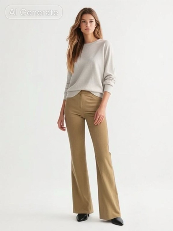 Nili Lotan Suede Pant $1395 Beige Flared Long And Tall 0 NWT