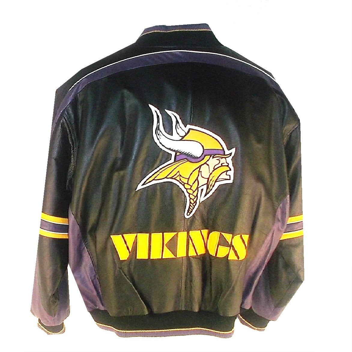 NFL MINNESOTA VIKINGS LEATHER BOMBER JACKET L39090VIK | eBay