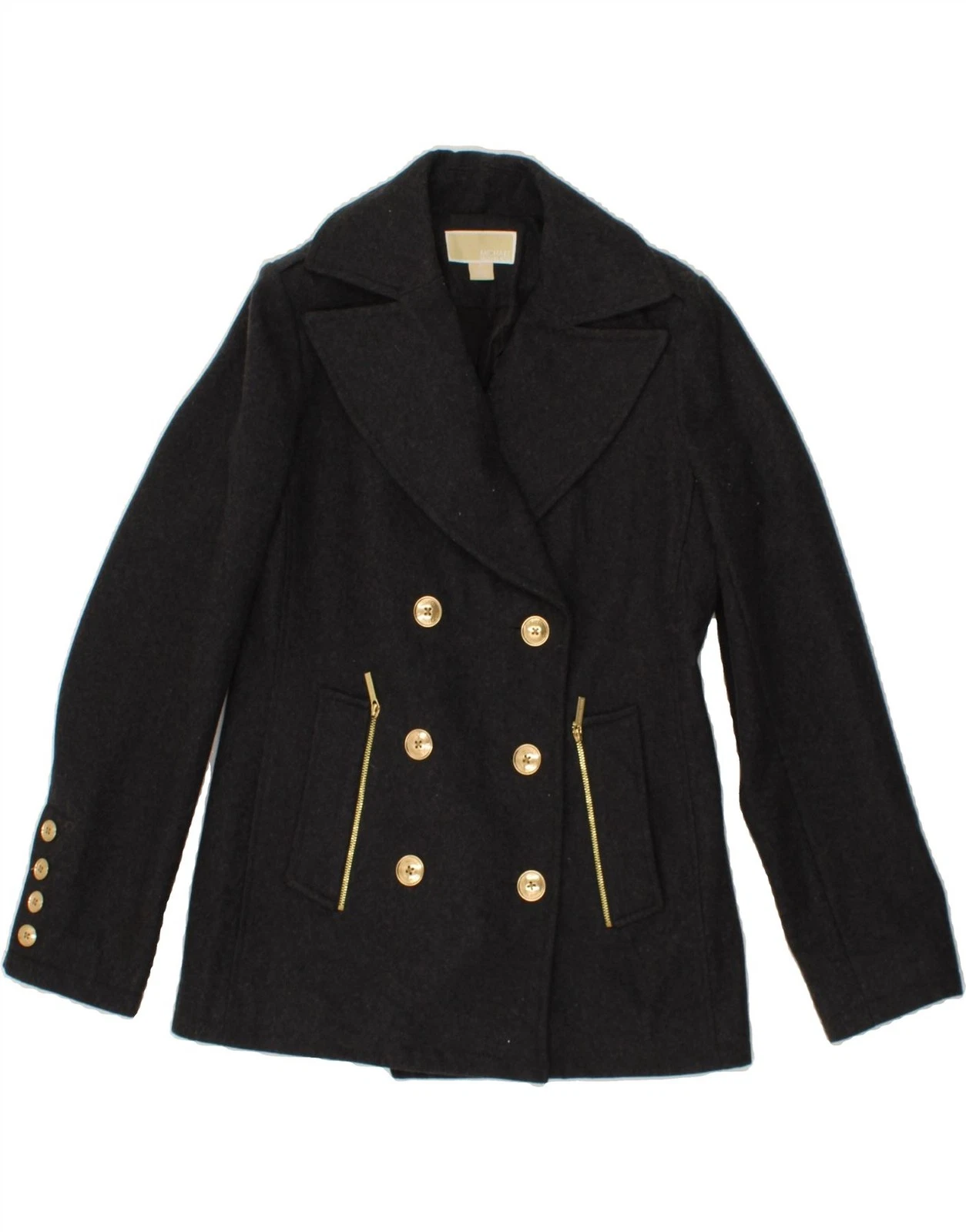 MICHAEL KORS Cappotto donna Pea US 8 lana grigio medio BK14