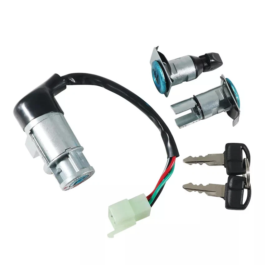 Juego de bloqueo interruptor de encendido con 2 llaves 35010-GV4-901 para Honda CH80 Elite 1985-2007 Foto 4 de 4
