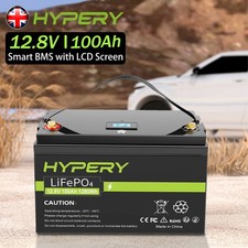 100Ah 12.8V Lithium LiFePO4 Deep Cycle Battery For Leisure, RV Solar, Off-grid