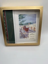 18 HALLMARK Holiday CHRISTMAS Cards Large W Envelopes Horses & Sleigh BOXED SET