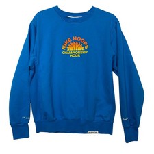 Nike Hoops Championship Hour Blue Pullover Sweatshirt Size Small