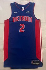 DETROIT PISTONS #2 CADE CUNNINGHAM PRO CUT SIZE 46 NIKE NBA 75TH SWINGMAN JERSEY