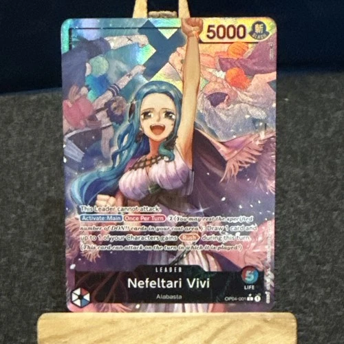 Nefeltari Vivi OP04-001 Alternate Art LeaderOne Piece TCG Card English