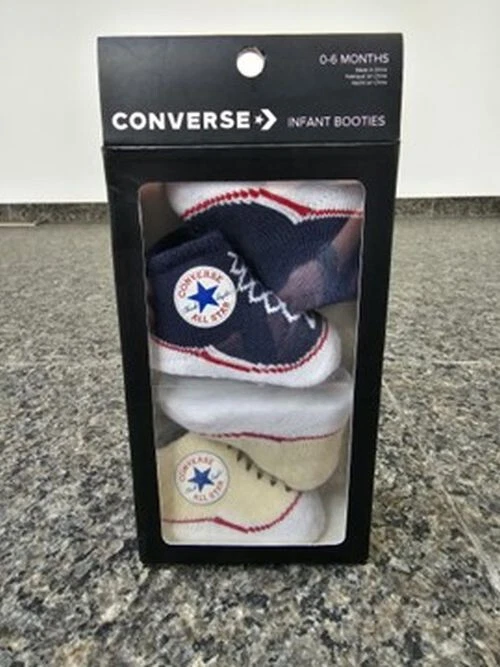 Converse infant booties 0-6 months cheap