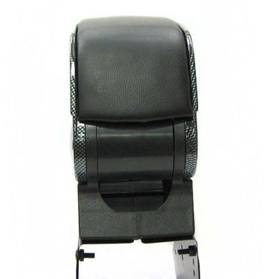 Accoudoir Central Universel Pour Rover 25, 45, 100, 200, 400, 600 - Noir Chromé - Simili Cuir - Neuf En Boîte