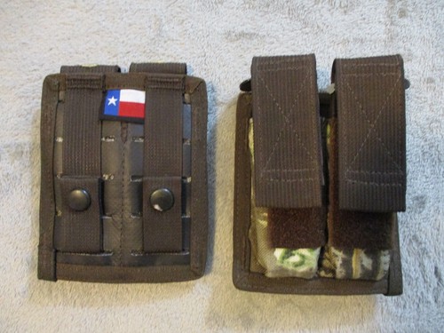 Spec Ops Brand Double Magazine Utility Pouch Green Camo Molle Texas Hunt Co 3462 - Picture 4 of 24