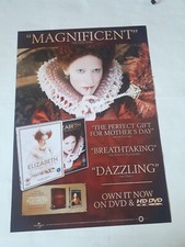 ELIZABETH  CATE BLANCHETT ORIGINAL POSTER Video Shop DVD 59.2x42cm