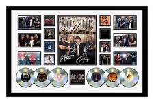 NEW ACDC ROCK OR BUST 2015 TOUR SIGNED LIMITED EDITION FRAMED MEMORABILIA
