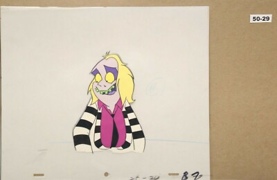 Beetlejuice Original Production Drawing And Cel 50-29 Used Cond.