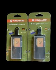  2 Vanguard Memory Card Case Lot MCC41 Holds 4 CF Cards NEW SEALED