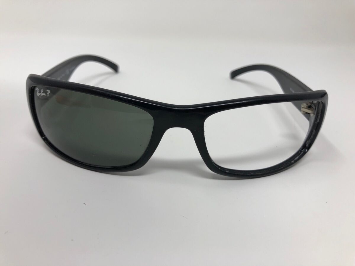 Authentic Ray Ban RB4088 601/58 Black Sunglasses ITALY WRAP FRAME RF71