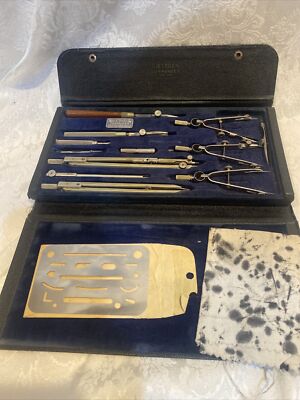 Vintage Dietzgen Commander Drawing Instruments Architect Set